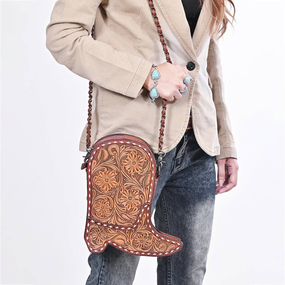 American Darling Floral Leather Crossbody Bag - Picture 5 of 6